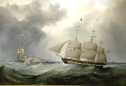 Samuel Walters American Packet CHAMPLAIN oil painting reproduction